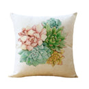 Axyaa Flower Print Cushion Cover 45*45cm Home Decor Sofa Pillow