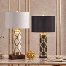 Axyaa Nordic Ceramic Table Lamp: Elegant Luxury Bedroom Home Decor Lighting