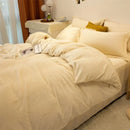 Axyaa Winter Warm Flannel Duvet Cover - Double King Queen Twin Bedding Comforter Case