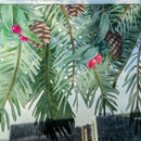 Axyaa Pine Tree & Pinecone Window Clings, Static Xmas Decor for Glass Displays