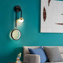 Axyaa Round LED Wall Lamp: Modern Rotatable Sconce for Indoor Lighting
