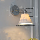 Axyaa Clear Glass LED Wall Lamp with Pull Chain Switch, Rotating Up Down Light