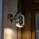 Axyaa Chrome Metal Wall Light Rotatable Warm 3000K Bedroom Reading Sconce