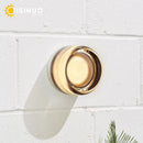 Axyaa Round Glass LED Wall Sconce for Indoor Outdoor Living Room Bathroom Lighting