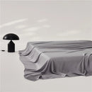 Axyaa Luxury Lyocell Flat Sheet, Smooth Silky Grey Bed Sheet for Cooling & Breathable Summer Sleep