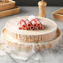 Axya Imitation Wood Grain Dinner Plate Set