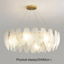 Axyaa Nordic Gold Feather Chandelier Pendant Light