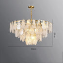 Axyaa Cloud Water Drop Glass Chandelier - French Retro Chic Pendant Lighting