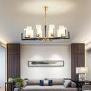 Axyaa Modern Zen LED Chandelier for Home Restaurant Bedroom Loft Iron Lamp