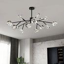 Axyaa Crystal Chandelier Pendant Light for Living Room, Bedroom, and Ceiling