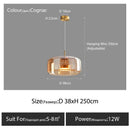 Axyaa Nordic Glass Restaurant Pendant Lamp Simple Bar Hanging Light