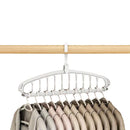 Axyaa Rotating 11-Hole Clothes Hanger & Scarf Organizer