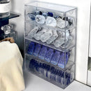 Axyaa Acrylic Contact Lens & Cosmetics Organizer - Large Capacity Rack for Daily Use