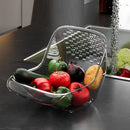Axyaa Sink Basket Drainer & Vegetable Washing Bowl Organizer