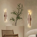 Axyaa Cylindrical Stone Wall Light Sconce, G9 Bulb, Parlor, Bedroom, Stairs, Dining Room