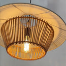 Axyaa Wabi Sabi Chandelier: Zen Style Rattan Woven Lamp for Dining & Living Room