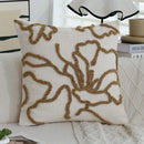 Boho Floral Tufted Cushion Cover 45x45 Pillowcase Home Decor - Axyaa