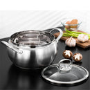 Axya Stainless Steel Hotpot Soup Pot for Induction Cooker and Gas Stove