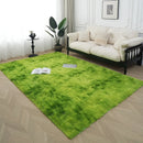 Axyaa Tie-Dye Checkerboard Area Rug for Retro Home Decor