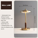 Axyaa Gold Lustre Copper Mushroom Table Lamp - Bedroom Living Room Study Desk Lights