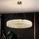 Axyaa Luxury Crystal Chandelier Pendant Light for Living and Dining Room