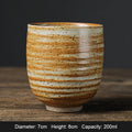 Axyaa Handmade Glaze Coffee Mug, Large Ceramic Tea Cup, Creative Two-tone Espresso