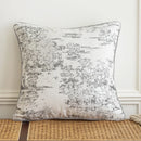 Axyaa Grey Floral Jacquard Chenille Pillow Cover - 45x45cm