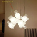 Axyaa Glass Bubble Ball LED Pendant Chandelier for Home Decor Lighting