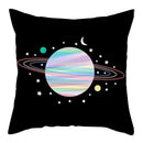 Axyaa Moon Astronaut Rocket Sofa Pillow Cover Cushion Polyester Throw TestCase
