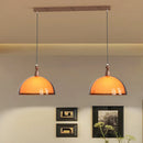 Axyaa Walnut Color Bar Table: Retro Highend Dining Pendant Lamp