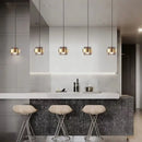 Axyaa Modern Gold Glass Pendant Light for Restaurant Coffee Bar