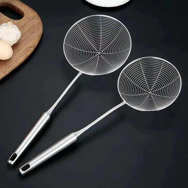 Axyaa Stainless Steel Mesh Colander Skimmer for Kitchen Strainer and Cooking