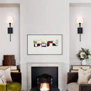 Axyaa Flared White Textile Shade Wall Lamp: Elegant Nordic Design for Living Rooms & Bedrooms