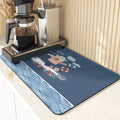 Axyaa Monkey Pattern Diatomaceous Earth Coasters: Stylish Cup Placemats & Coaster Set
