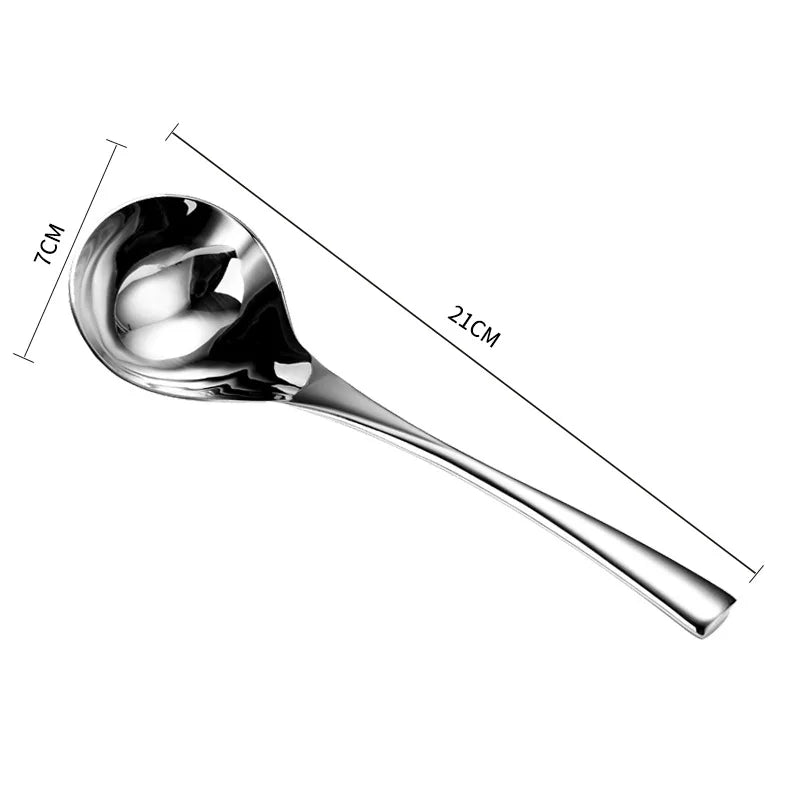 Axyaa Stainless Steel Long Handle Skimmer Spoon for Kitchen Colander and Sifter