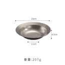 Axyaa Stainless Steel Spaghetti Plate & Fruit Salad Bowl - Kitchen Tools