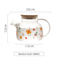 Axyaa Glass Teapot Infuser Large Capacity Heat Resistant Flower Tea Pot