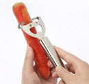 Axya Stainless Steel Fruit Peeling Knife Apple Potato Peeler Melon Scraper Bottle Opener