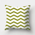 Army Green Geometric Printed Pillowcase by Axyaa for Living Room and Bedroom Decor
