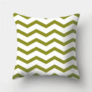 Army Green Geometric Printed Pillowcase by Axyaa for Living Room and Bedroom Decor