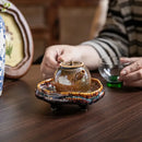 Axyaa Delicate Small Footed Ceramic Dessert Snack Dish for Restaurant Seasoning