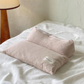 Axyaa Cotton Linen Pillow with Buckwheat Fill | Neck Support and Foldable Design