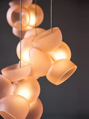 Axyaa Glass Pendant Light: Modern High-end G9 LED Lamp for Living & Dining Room