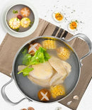 Axya Stainless Steel Hotpot Soup Pot for Induction Cooker and Gas Stove