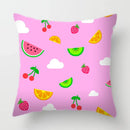 Axyaa Tropical Fruits Cushion Cover Watermelon Pineapple Decorative Pillow Case