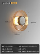 Axyaa Cracked Glass LED Wall Lamp Modern Minimalist Design for Home Decor