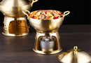 Axya Copper Cooking Pots Set: Small Hotpot Stove & Milk Pot Cookware Set