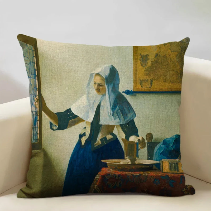 Elegant Axyaa 45x45cm Print Cushion Cover for Home, Hotel, Office Décor