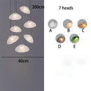 Axyaa Crystal Chandelier Stair Pendant Lamp Living Room Interior Lighting