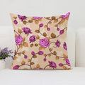 Axyaa Mulberry Floral Cushion Cover - European & American Style Luxury Room Decor